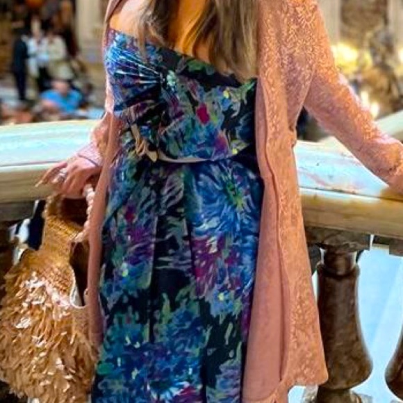 Kevan Hall maxi floral skirt size 10 - Picture 3 of 6